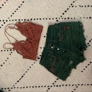 Vintage distressed levi shorts